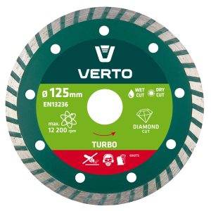 Tarcza diamentowa 125×22.2mm, turbo VERTO 61H2T5 158111 Tarcza diamentowa 125×22.2mm, turbo VERTO 61H2T5 158111