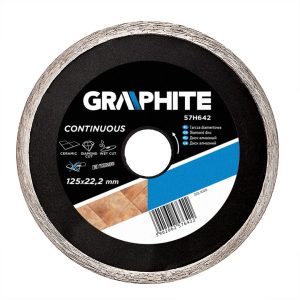 Tarcza diamentowa 125×22 mm, pełna GRAPHITE 57H642 158211 Tarcza diamentowa 125×22 mm, pełna GRAPHITE 57H642 158211