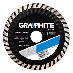 Tarcza diamentowa 125×22 mm,turbo GRAPHITE 57H634 158256 Tarcza diamentowa 125×22 mm,turbo GRAPHITE 57H634 158256