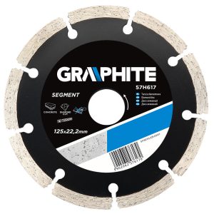 Tarcza diamentowa 125x22mm,segment GRAPHITE 57H617 158147 Tarcza diamentowa 125x22mm,segment GRAPHITE 57H617 158147