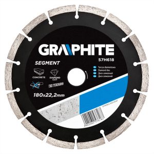 Tarcza diamentowa 180 x 22.2 mm GRAPHITE 57H618 158169 Tarcza diamentowa 180 x 22.2 mm GRAPHITE 57H618 158169