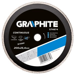 Tarcza diamentowa 200×25.4mm pełna GRAPHITE 57H874 158230 Tarcza diamentowa 200×25.4mm pełna GRAPHITE 57H874 158230