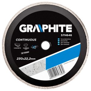 Tarcza diamentowa 230×22.2mm pełna GRAPHITE 57H646 158223 Tarcza diamentowa 230×22.2mm pełna GRAPHITE 57H646 158223