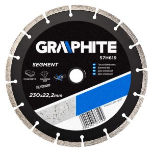 Tarcza diamentowa 230x22mm segment GRAPHITE 57H619 158190 Tarcza diamentowa 230x22mm segment GRAPHITE 57H619 158190