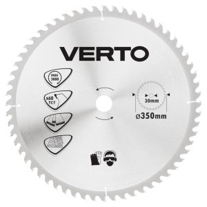 Tarcza do pilarki 350x30mm, 60 zębów, VERTO 61H144 158222 Tarcza do pilarki 350x30mm, 60 zębów, VERTO 61H144 158222