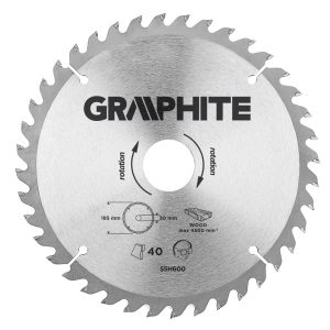 Tarcza do pilarki widiowa 185x30mm GRAPHITE 55H600 158159 Tarcza do pilarki widiowa 185x30mm GRAPHITE 55H600 158159