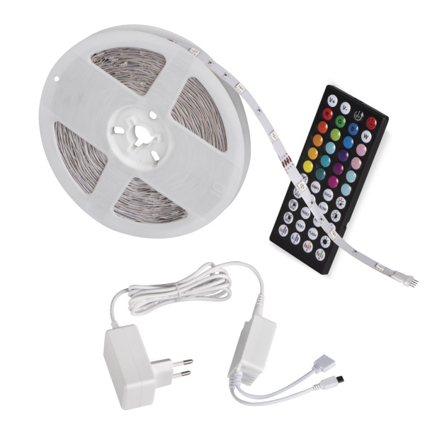 Taśma LED LL LED 10M SET RGB 66812 LightLogic Bluetooth aplikacja pilot 1 964404
