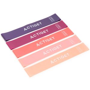 Taśmy oporowe do ćwiczeń Actiget komplet 5 szt. opór 1-20 kg gumy fitness 944256 Taśmy oporowe do ćwiczeń Actiget komplet 5 szt. opór 1-20 kg gumy fitness 944256