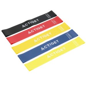 Taśmy oporowe do ćwiczeń Actiget zestaw 5 szt. opór 1-20 kg gumy fitness 944257 Taśmy oporowe do ćwiczeń Actiget zestaw 5 szt. opór 1-20 kg gumy fitness 944257