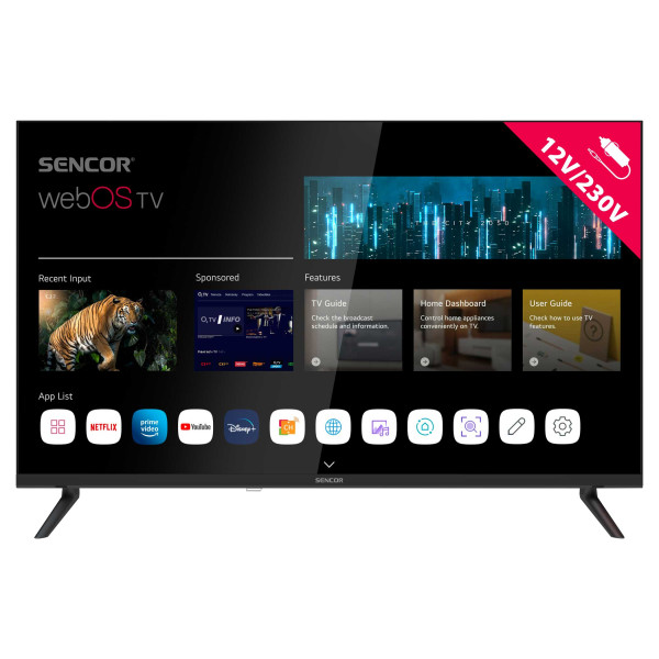 Telewizor 32 Cale Led Sencor Sle 32S830Mb Hd Ready Webos Czarny 1102043