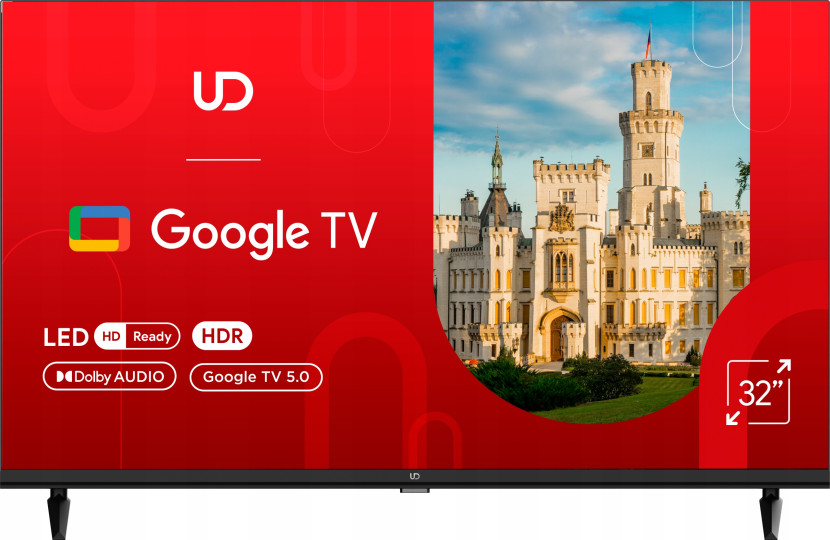 Telewizor UD 32GHC5210S LED 32" HD Smart TV HDR Google TV WiFi Dolby Audio 854822