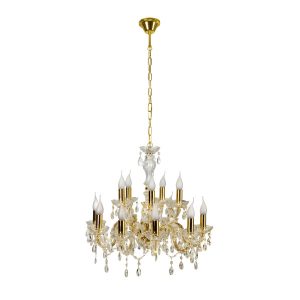 Teresa LAMPA maria wisząca 12x40w e14 złoty 373345 Teresa LAMPA maria wisząca 12x40w e14 złoty 373345