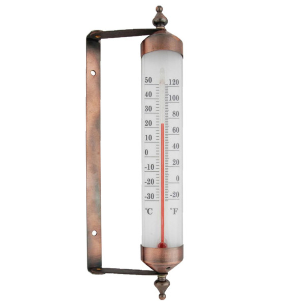 Termometr okienny z higrometrem stalowy 25 cm obrotowy zewnętrzny 949489