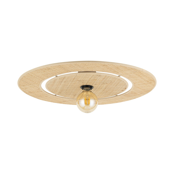 Tk Lighting Calma Beżowy Plafon Rafia 600 1Xe27 Słomkowy Boho 959717