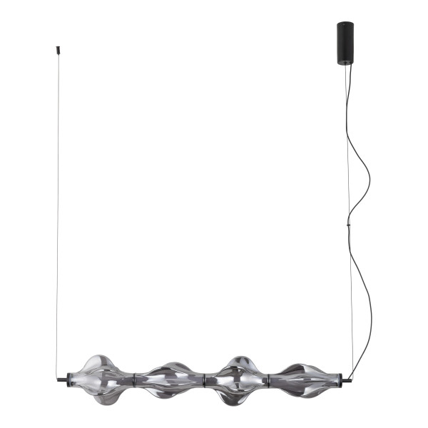TK Lighting Elva Black Lampa Wisząca Led 30W elegancja zamknięta w szkle 847898