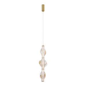 TK Lighting Elva mosiężna Lampa Wisząca Led 22W elegancja zamknięta w szkle 848055