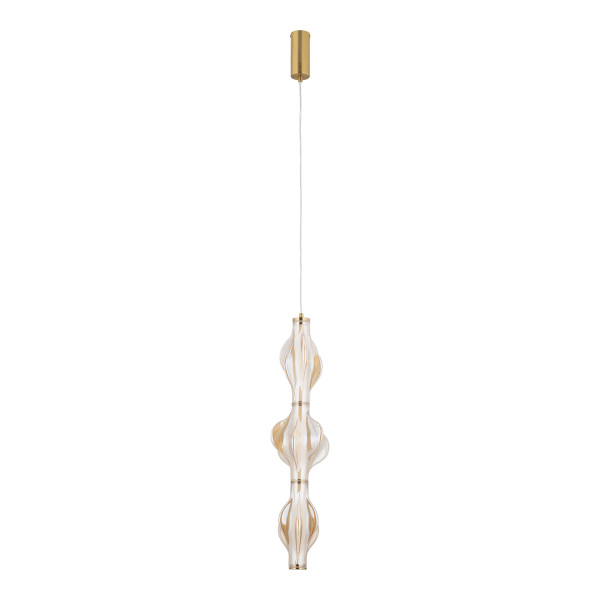 TK Lighting Elva mosiężna Lampa Wisząca Led 22W elegancja zamknięta w szkle 848055