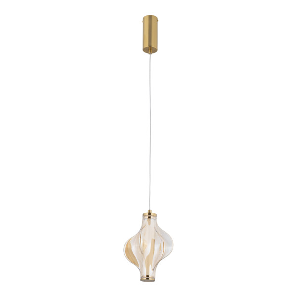 TK Lighting Elva mosiężna Lampa Wisząca Led 8W elegancja zamknięta w szkle 847900