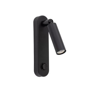 TK Lighting Enzo Long Czarny Kinkiet 1 827326