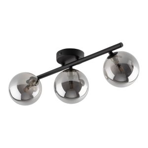 Tk Lighting Estera Czarna Lampa Sufitowa 3 Źródła Światła 487836