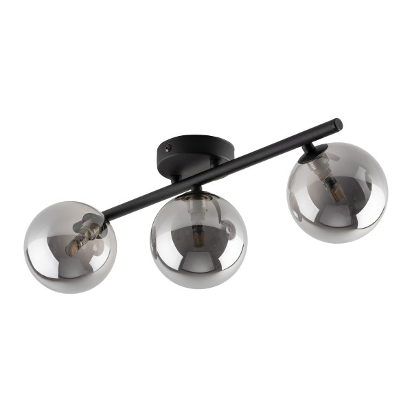 Tk Lighting Estera Czarna Lampa Sufitowa 3 Źródła Światła 487836