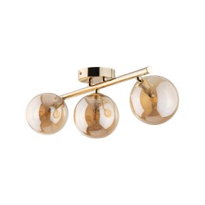 Tk Lighting Estera Złota Lampa Sufitowa 3-Źródłowa 487835