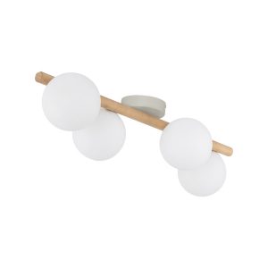 Tk Lighting Lampa Sufitowa Estera Wood 4 źródła światła 490369 Tk Lighting Lampa Sufitowa Estera Wood 4 źródła światła 490369
