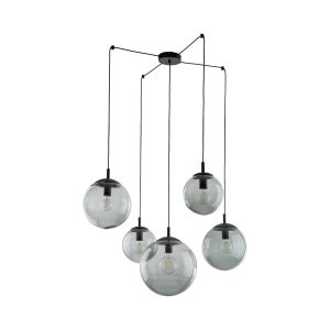 Tk Lighting Lampa Wisząca ESME Grafitowa 5 źródeł E27 899862 Tk Lighting Lampa Wisząca ESME Grafitowa 5 źródeł E27 899862