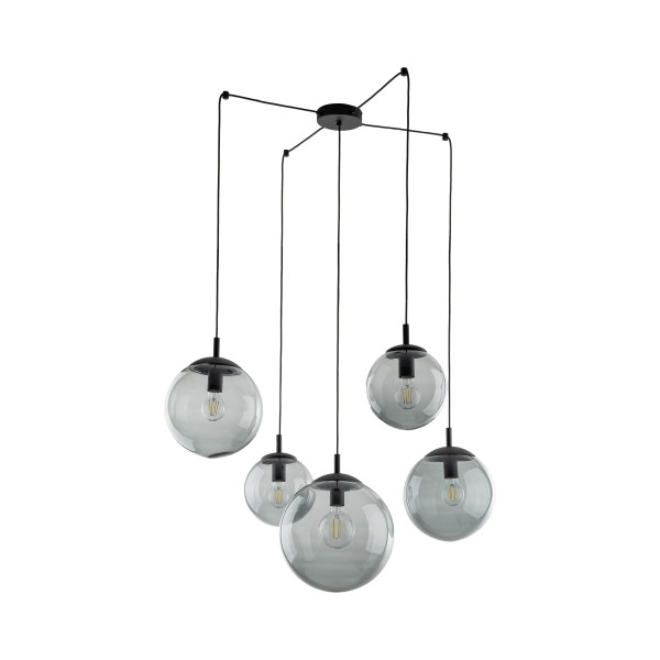 Tk Lighting Lampa Wisząca ESME Grafitowa 5 źródeł E27 899862