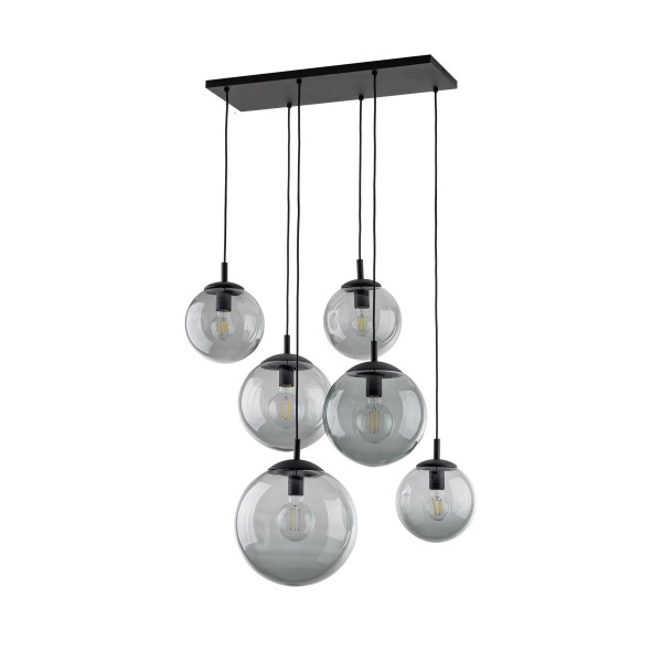 Tk Lighting Lampa Wisząca ESME Grafitowa 6 źródeł E27 899869