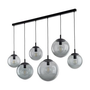Tk Lighting Lampa Wisząca Esme Grafitowa, 6 źródeł światła 899854 Tk Lighting Lampa Wisząca Esme Grafitowa, 6 źródeł światła 899854