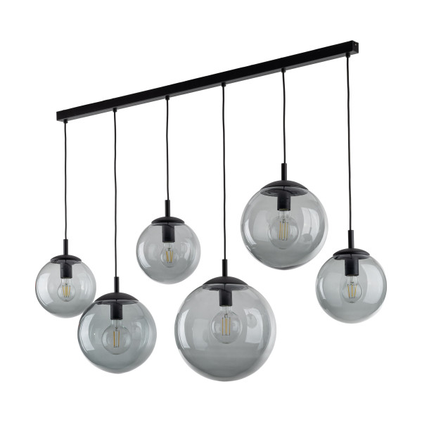 Tk Lighting Lampa Wisząca Esme Grafitowa, 6 źródeł światła 899854