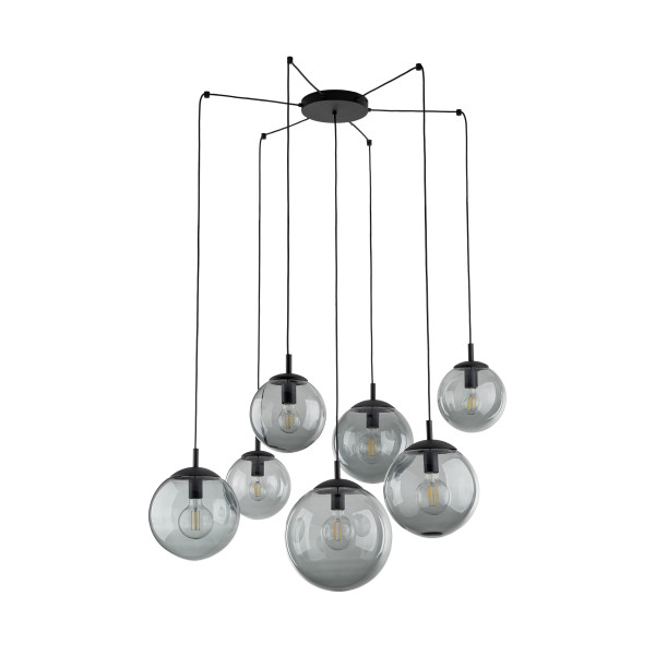 Tk Lighting Lampa Wisząca ESME Graphite 7 źródeł światła 899859