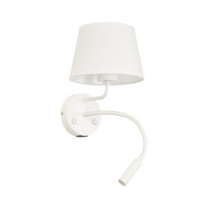 TK Lighting Maja biały Kinkiet 2 E27 + G9 + Usb 480345
