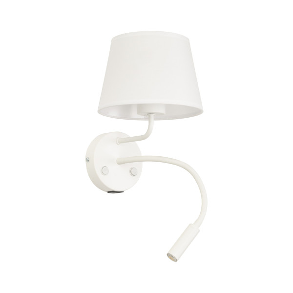 TK Lighting Maja biały Kinkiet 2 E27 + G9 + Usb 480345