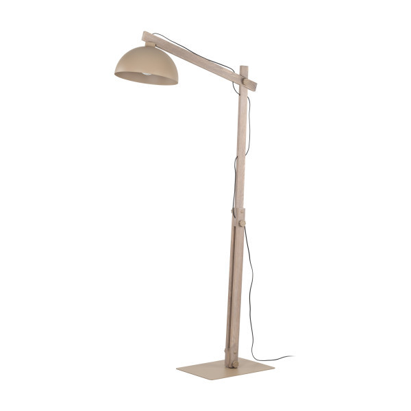 Tk-Lighting Oslo beżowa Lampa Podłogowa 1Xe27 858051