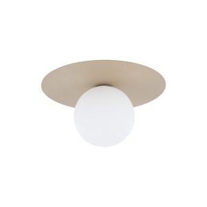 Tk-Lighting Pixi beżowy Kinkiet 1Xg9 biała kulka szklana 857868 Tk-Lighting Pixi beżowy Kinkiet 1Xg9 biała kulka szklana 857868