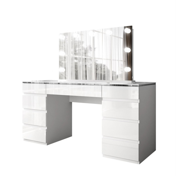 Toaletka AURORA DOUBLE SILVER biały połysk 1000624