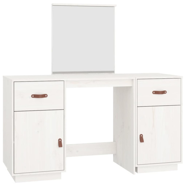 Toaletka Biały Drewno sosnowe vidaXL 495377