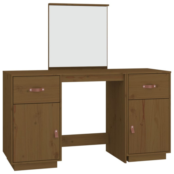 Toaletka Brąz Drewno sosnowe vidaXL 490506