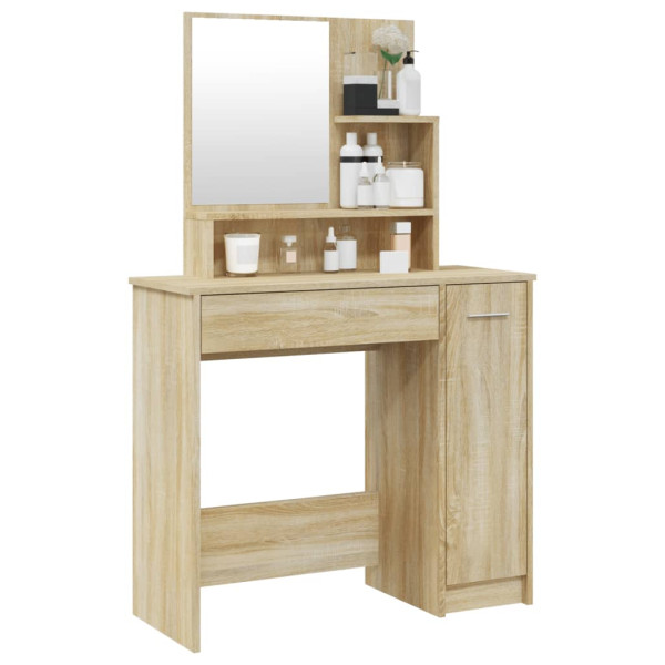 Toaletka Brąz Materiał drewnopochodny vidaXL 470123