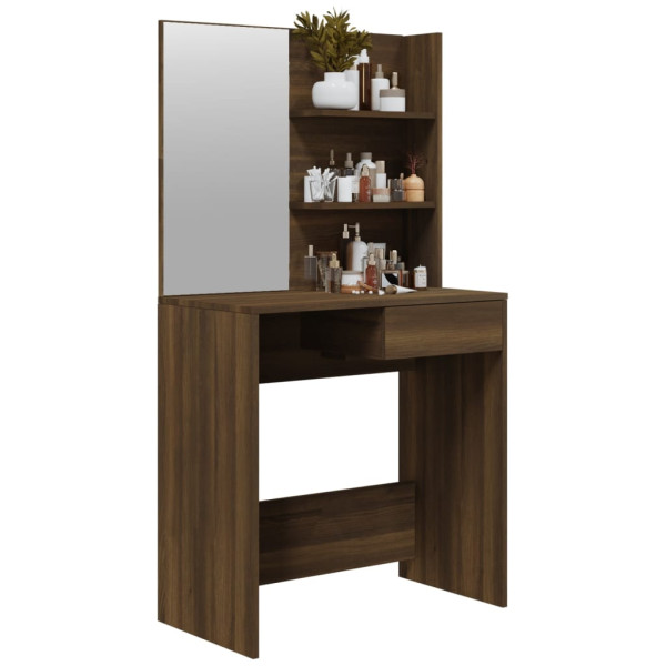 Toaletka Brąz Materiał drewnopochodny vidaXL 470126