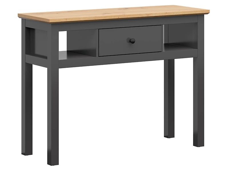 Toaletka Hesen 114 cm z szufladą i 2 półkami grafitowa 39899