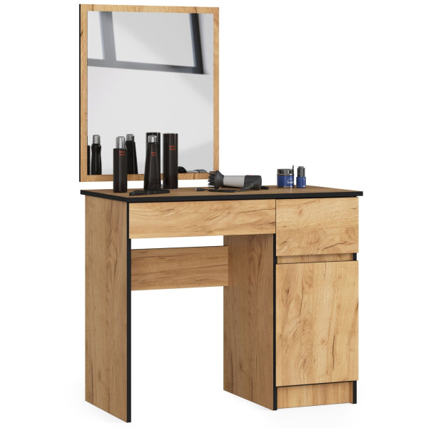 Toaletka Kosmetyczna Z Lustrem P-2/Sl 500X600 Prawa Dąb Craft 728454
