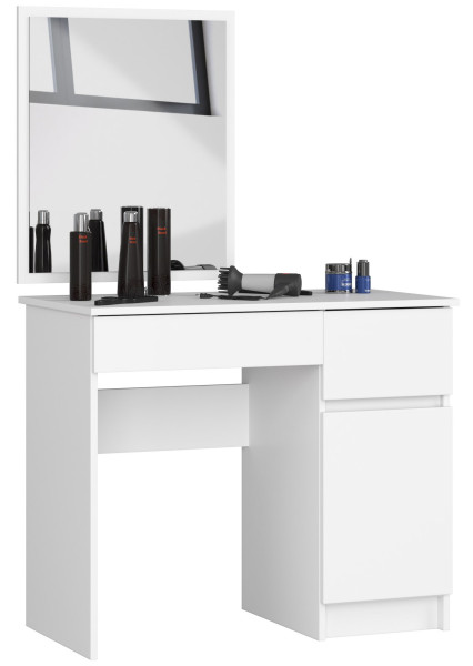 Toaletka Kosmetyczna Z Lustrem P-2/Sl 500X600 Prawa Pk Biała 728457