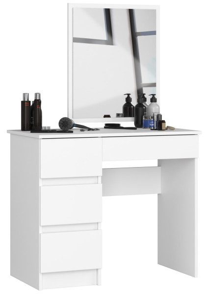 Toaletka Kosmetyczna Z Lustrem T-6/Sl 500X600 Lewa Biała 728471