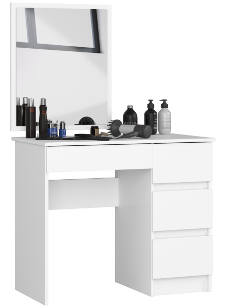 Toaletka Kosmetyczna Z Lustrem T-6/Sl 500X600 Prawa Biała 728473