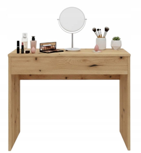 Toaletka LUNA 90 dąb wotan z pojemną szufladą makeup wizaż 925474