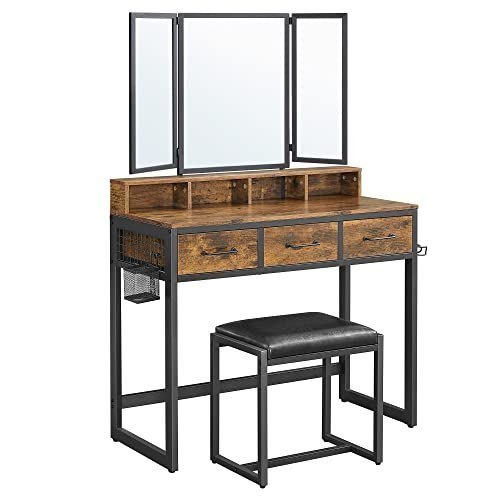 Toaletka, Rustykalny Brąz I Czerń Rvt004B01 Lumarko! 310388