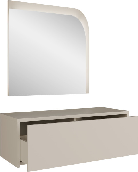Toaletka wisząca 93 cm z lustrem SALVIA kaszmir 1080079